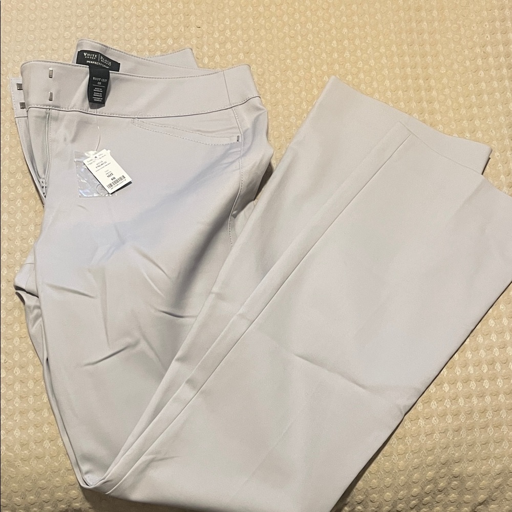 White House Black Market Soft Gray Trousers- Boot Cut- NWT-8R